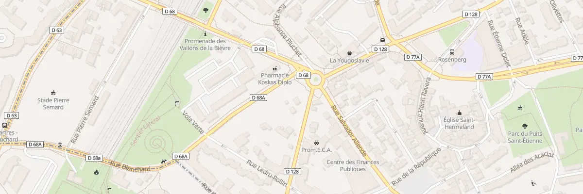 Plan du 1 Rue Blanchard à Bagneux