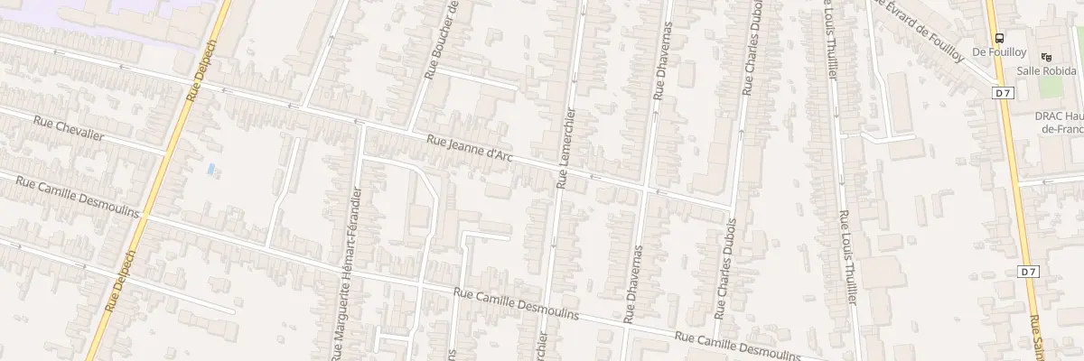 Plan du 164 Rue Jeanne d’Arc à Amiens