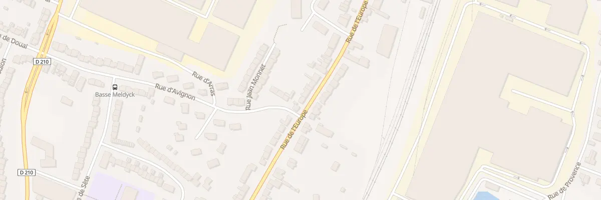 Plan du 74 Rue de l’Europe à Arques