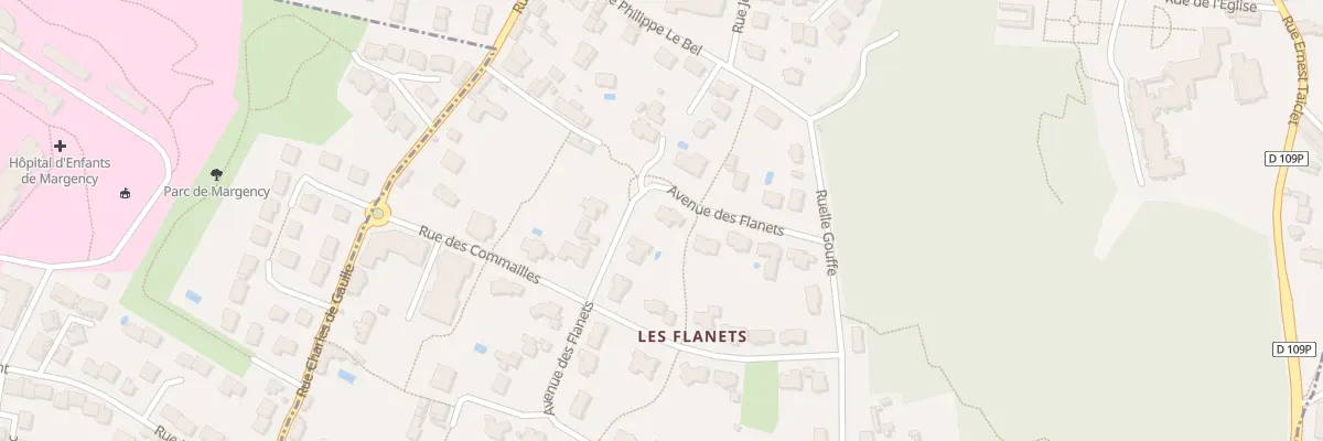 Plan du 10 Av des Flanets à Andilly