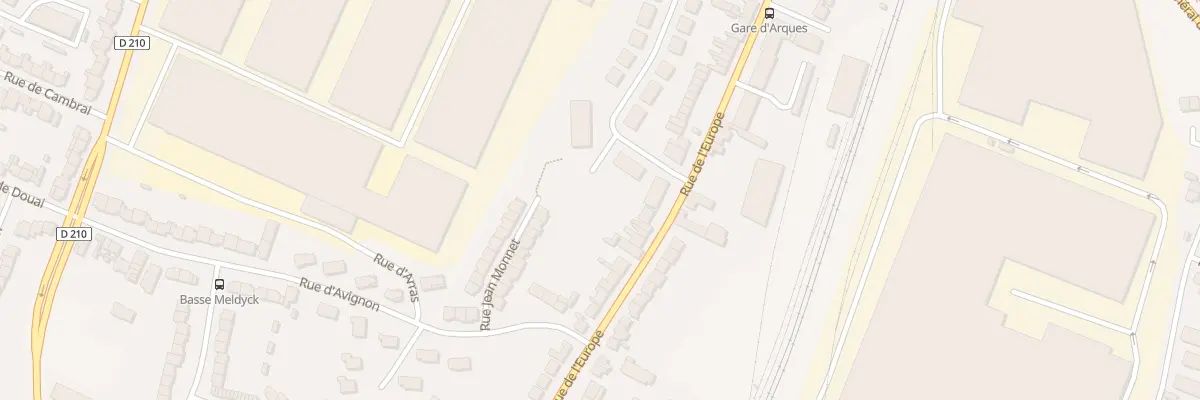 Plan du 58 Rue de l’Europe à Arques