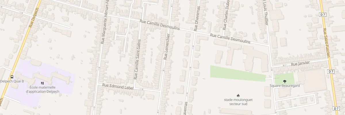 Plan du 165 Rue Lemerchier à Amiens