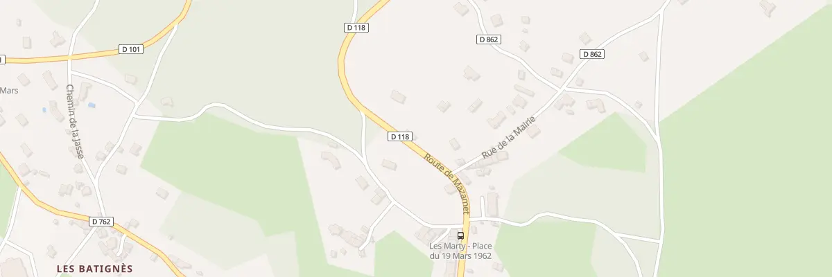 Plan du 13 Rte de Mazamet aux Martys