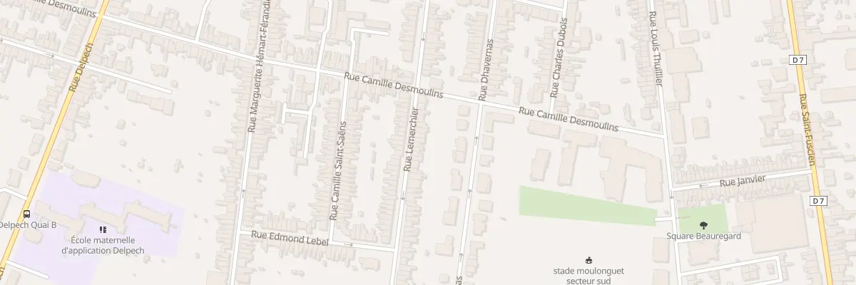 Plan du 155 Rue Lemerchier à Amiens