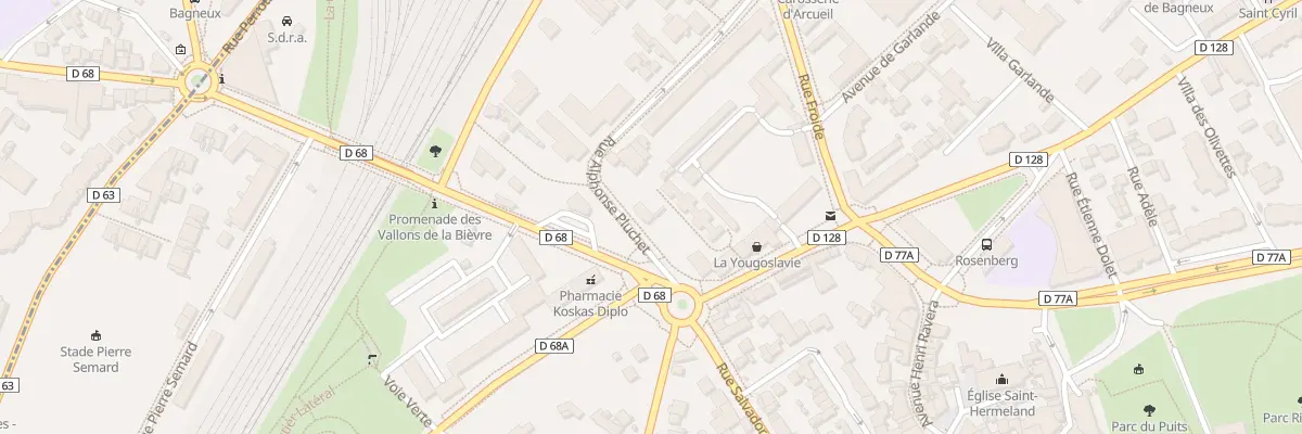 Plan du 4 Rue Alphonse Pluchet à Bagneux