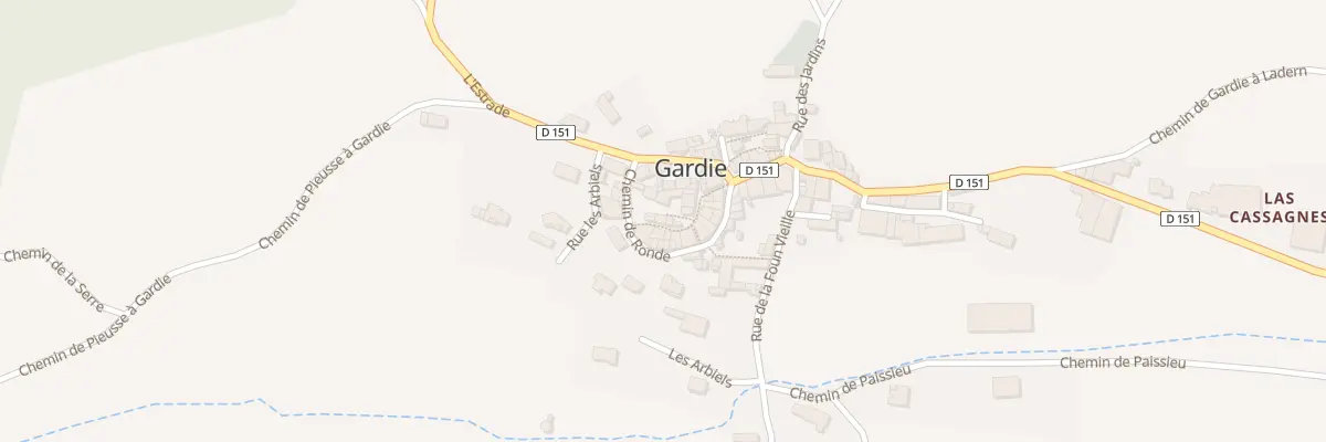 Plan du 46 Le Village à Gardie