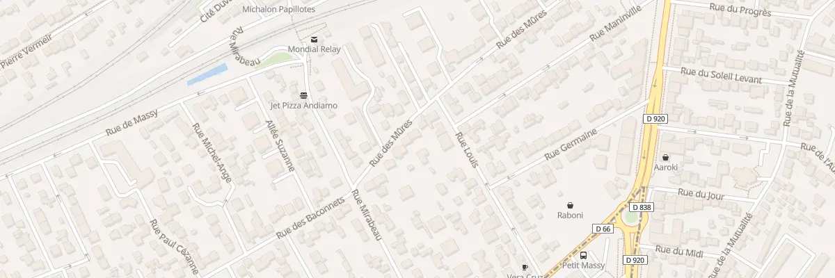 Plan du 59 Rue des Mûres à Antony