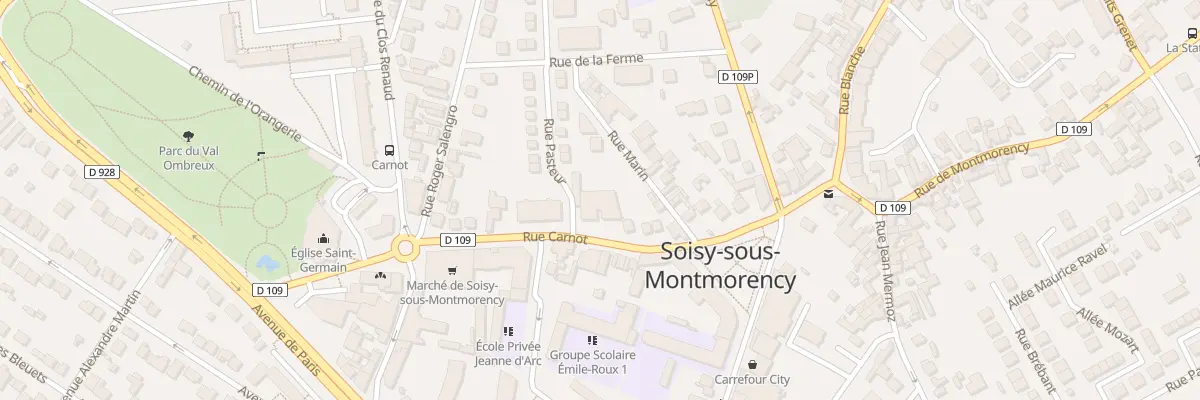 Plan du 20 Rue Carnot à Soisy-sous-Montmorency
