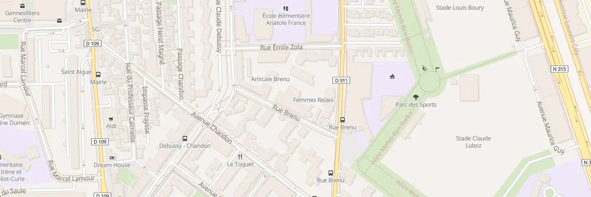 Plan du 10 Rue Brenu à Gennevilliers