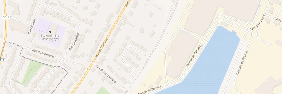 Plan du 21 Rue du Chemin de Fer à Arques
