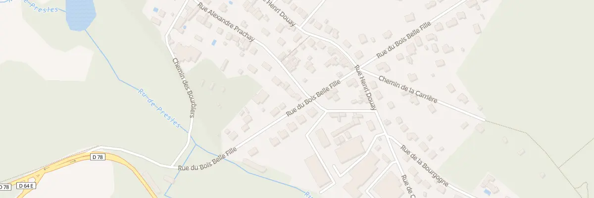 Plan du 13 Rue Alexandre Prachay à Presles