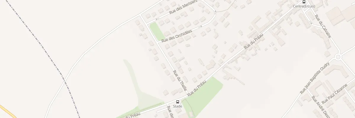 Plan du 94 Rue du Thelle à Ercuis