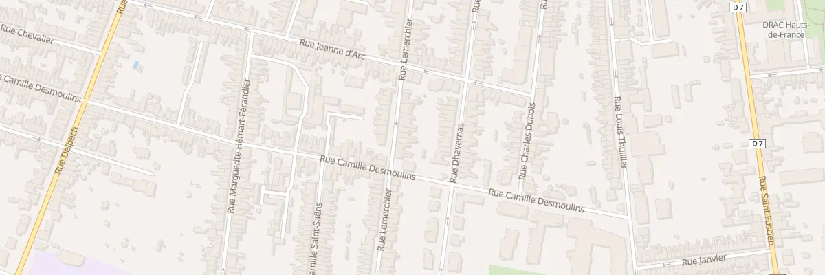 Plan du 129 Rue Lemerchier à Amiens