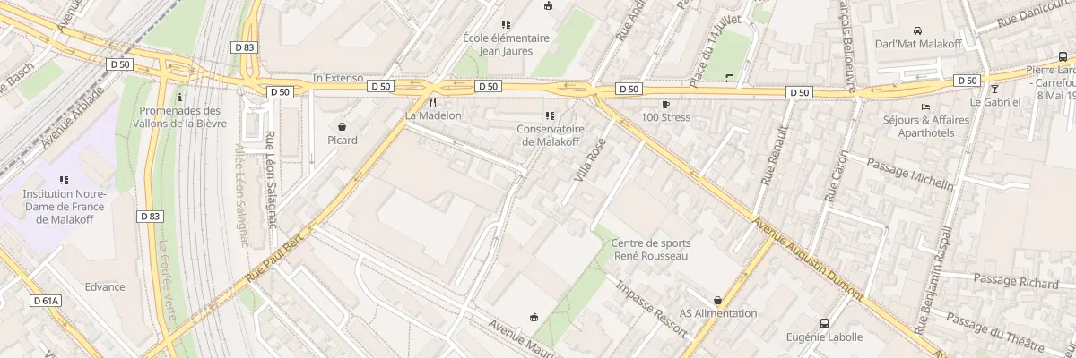 Plan du 20 Rue Jean-jacques Rousseau à Malakoff