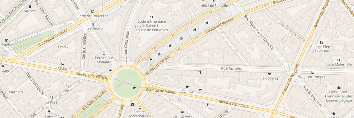 Plan du 72 Rue Ampère à Paris 17e Arrondissement