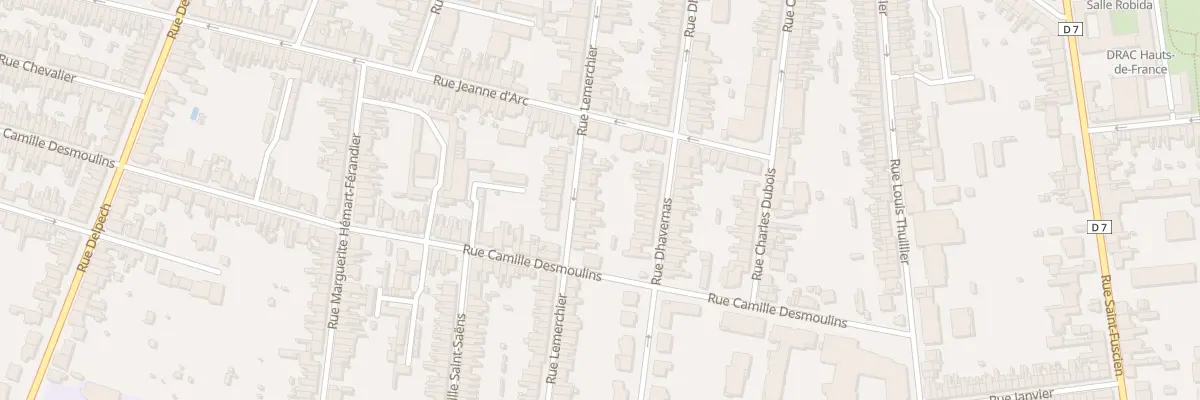 Plan du 125 Rue Lemerchier à Amiens