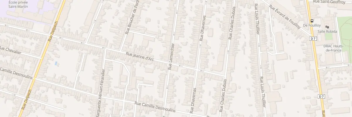 Plan du 113 Rue Lemerchier à Amiens