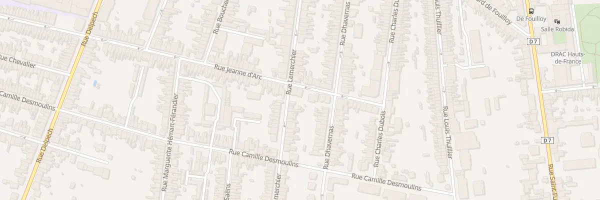 Plan du 168 Rue Jeanne d’Arc à Amiens