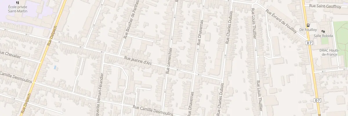 Plan du 109 Rue Lemerchier à Amiens