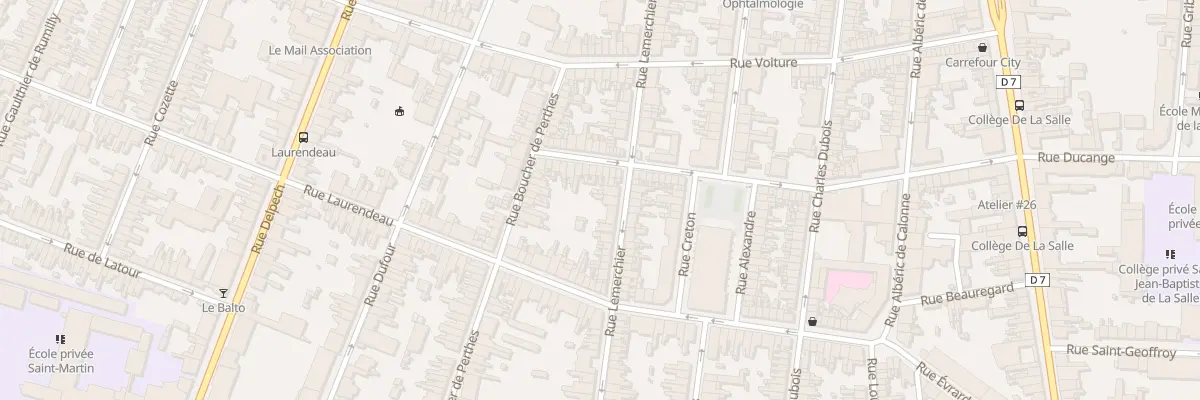 Plan du 36 Rue Lemerchier à Amiens