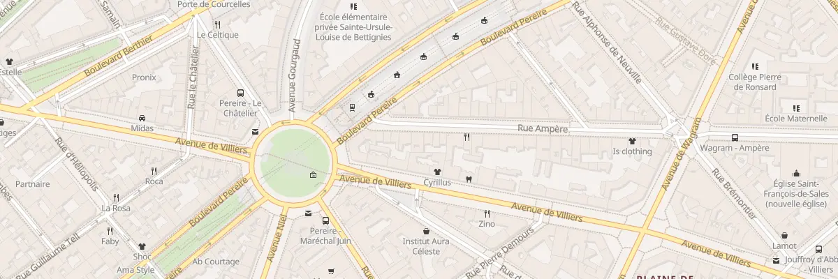 Plan du 85 Rue Ampère à Paris 17e Arrondissement