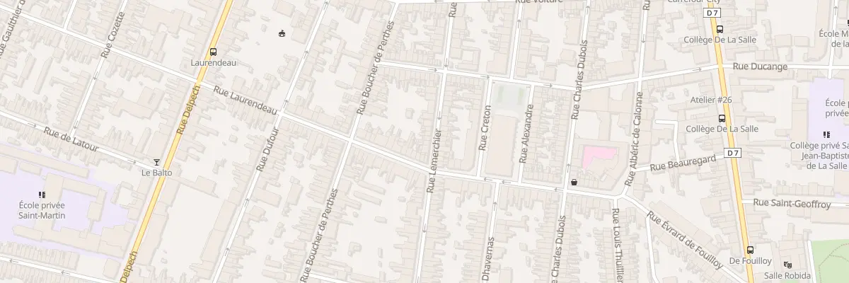 Plan du 52 Rue Lemerchier à Amiens