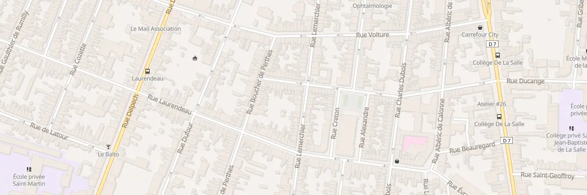 Plan du 34 Rue Lemerchier à Amiens