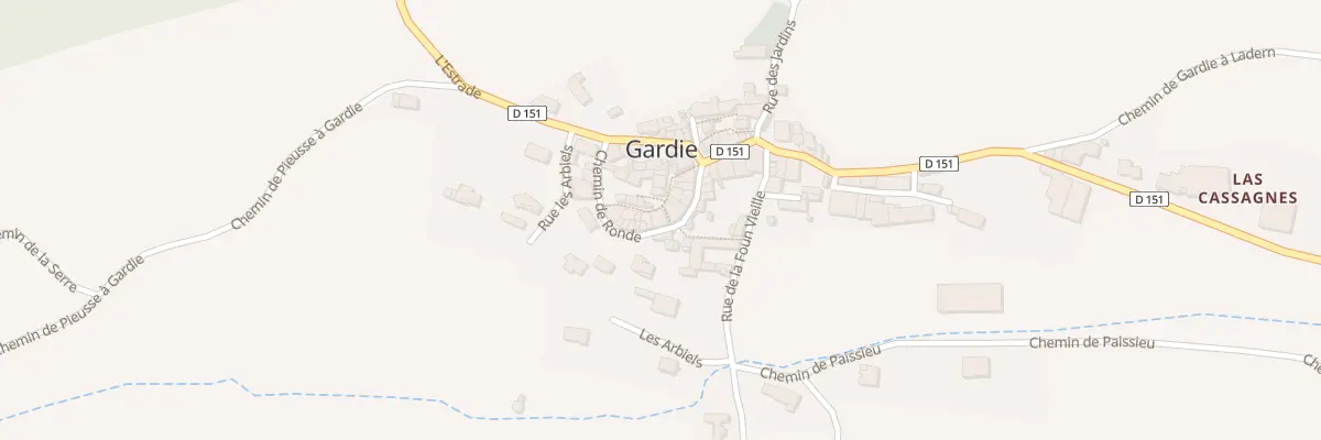 Plan du 48 Le Village à Gardie