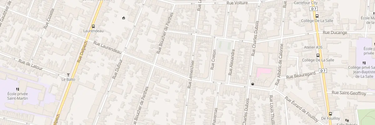 Plan du 48 Rue Lemerchier à Amiens