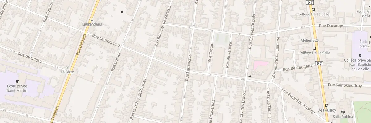 Plan du 54 Rue Lemerchier à Amiens