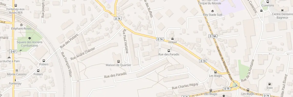 Plan du 74 Av Gabriel Péri à Fontenay-aux-Roses