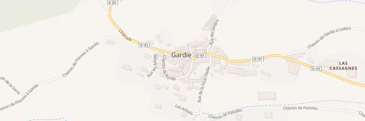 Plan du 42 Le Village à Gardie