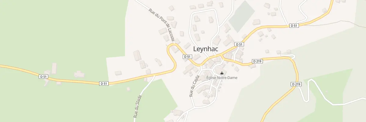 Plan du 5007 Le Bourg à Leynhac