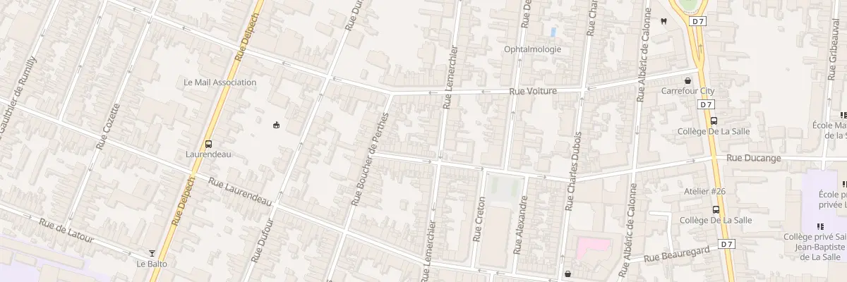 Plan du 28 Rue Lemerchier à Amiens