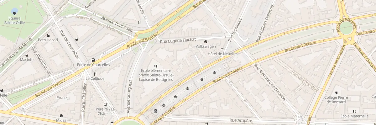 Plan du 96 Bd Pereire à Paris 17e Arrondissement