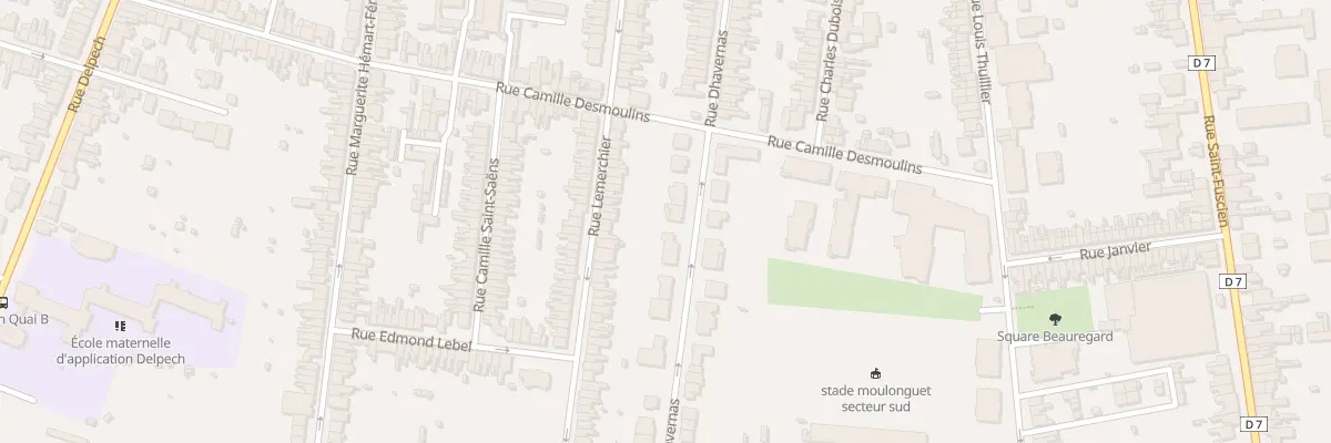 Plan du 102 Rue Dhavernas à Amiens