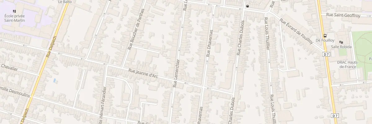 Plan du 101 Rue Lemerchier à Amiens