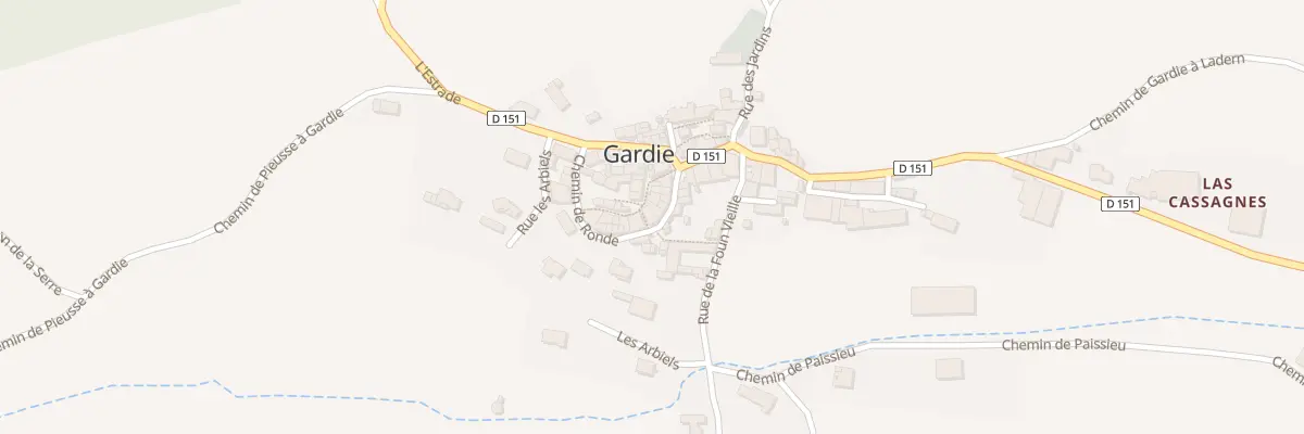 Plan du 10 Che de Ronde à Gardie