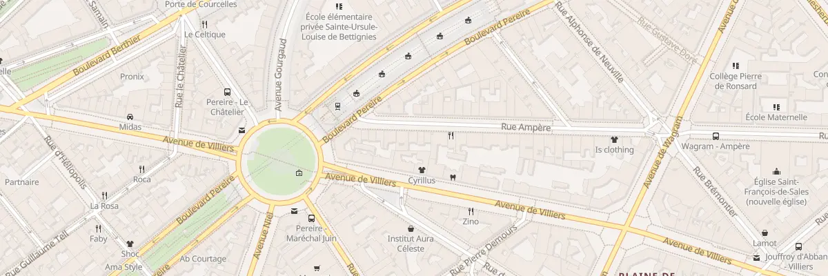 Plan du 83 Rue Ampère à Paris 17e Arrondissement