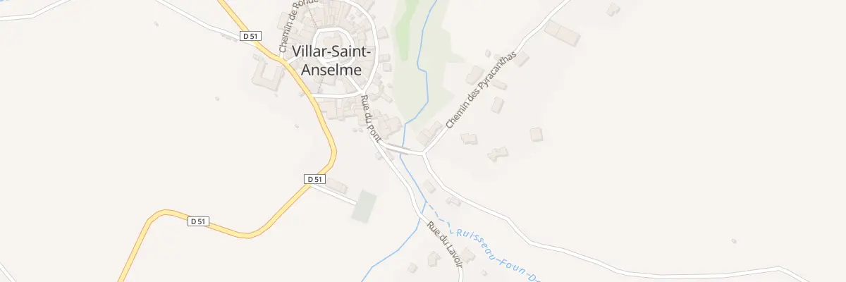 Plan du 1 Che des Pyracanthas à Villar-Saint-Anselme