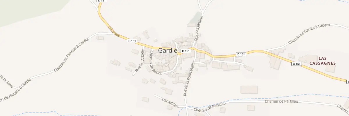 Plan du 38 Le Village à Gardie