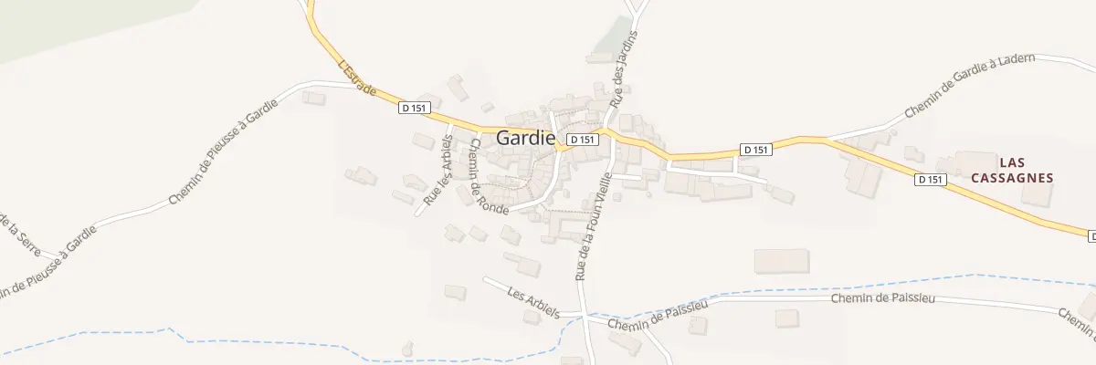 Plan du 36 Le Village à Gardie