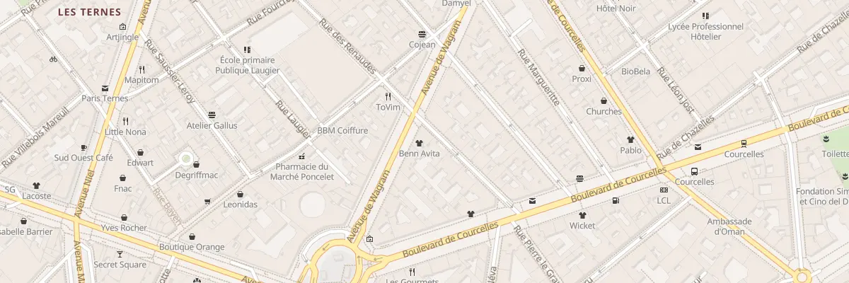 Plan du 62 Av de Wagram à Paris 17e Arrondissement