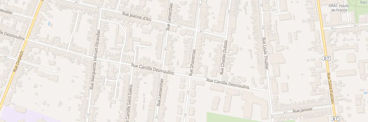 Plan du 86 Rue Dhavernas à Amiens