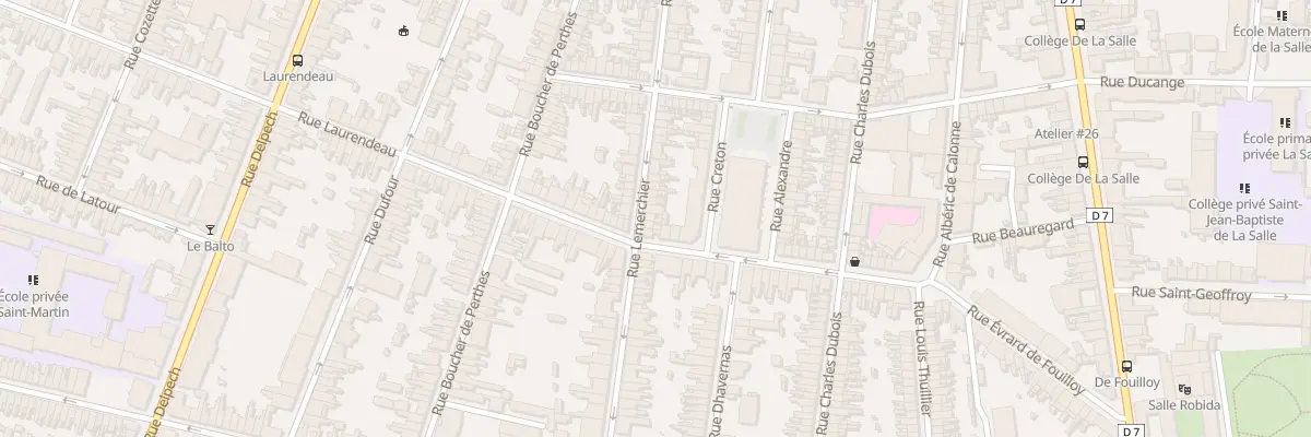 Plan du 59 Rue Lemerchier à Amiens