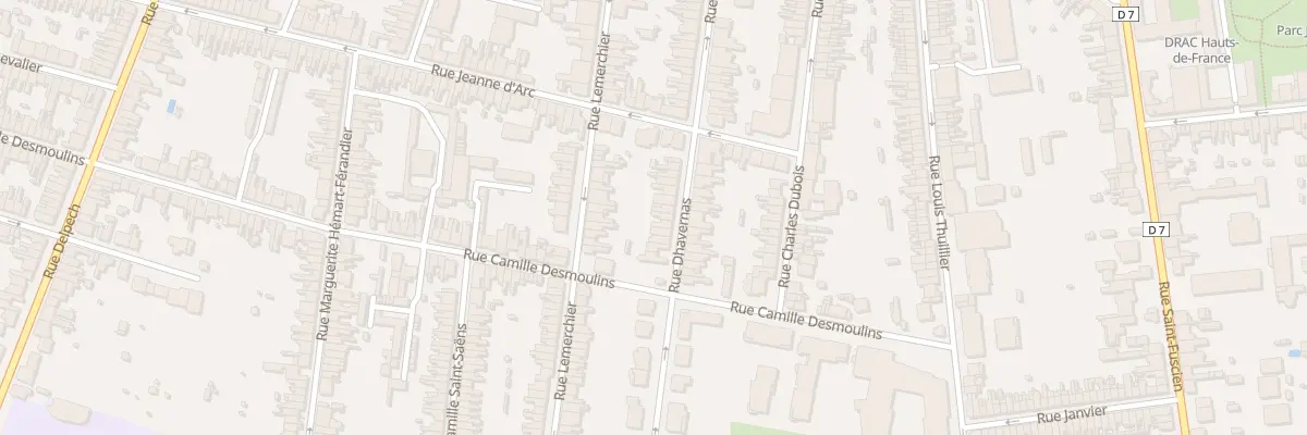 Plan du 80 Rue Dhavernas à Amiens