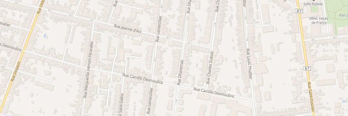 Plan du 74 Rue Dhavernas à Amiens