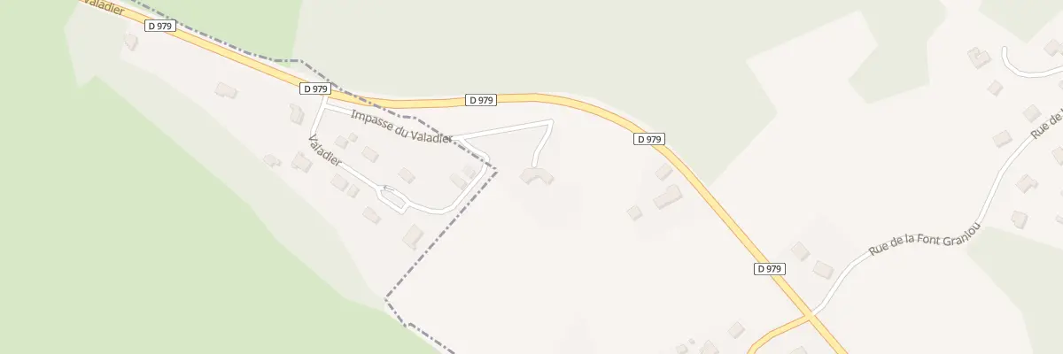 Plan du 1 Imp du Valadier à Mestes