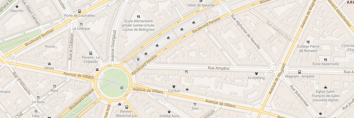 Plan du 66 Rue Ampère à Paris 17e Arrondissement