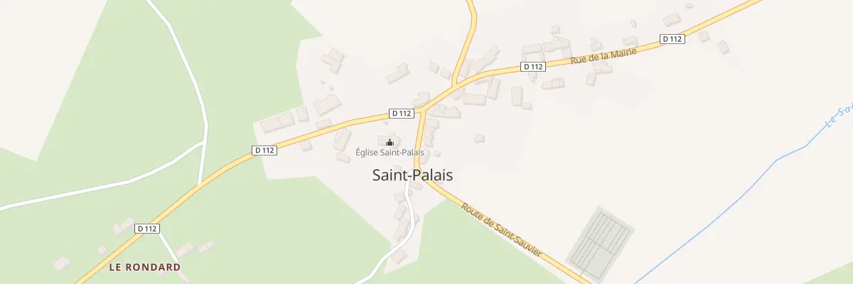 Plan du 5025A Le Bourg à Saint-Palais